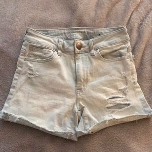 Light wash Jegging shorts